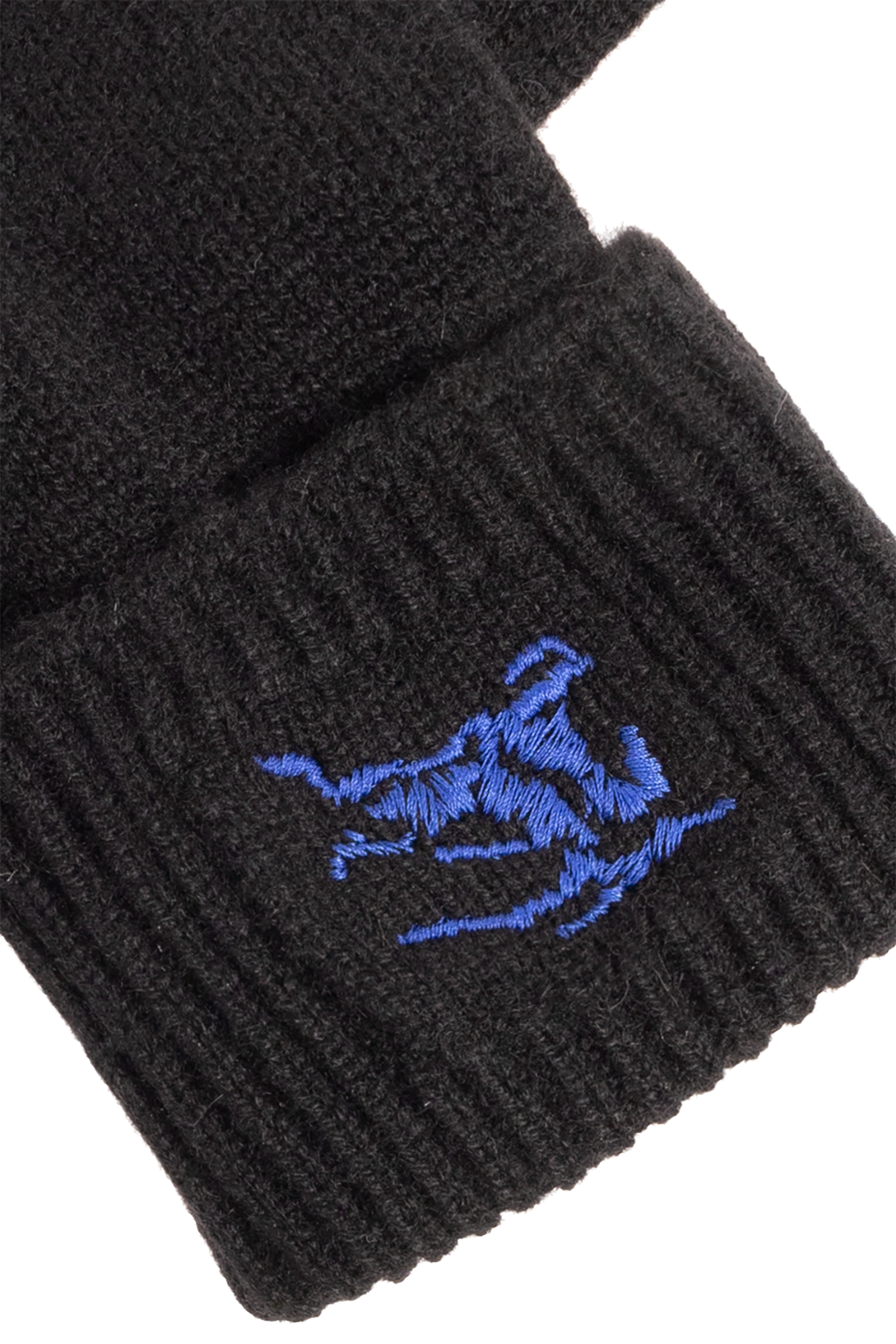 手袋 Burberry FW23 Black cashmere blend gloves (8078830 A1189) Burberry Cashmere Blend Gloves | italist